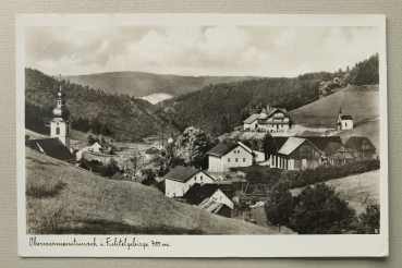 AK Oberwarmensteinach i Fichtelgebirge / 1937 / Ortsansicht / Strasse